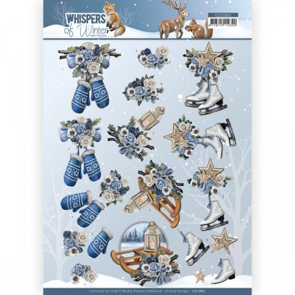 knipvel-Amy Design -Whispers of Winter - Skating- CD11862