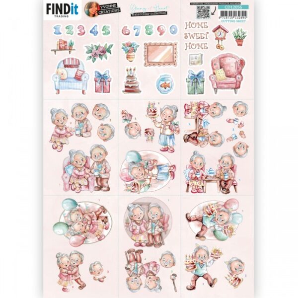 knipvel-3D-Yvonne Creations - Young at Heart Mini - CD12056