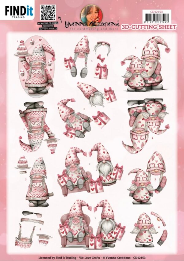 knipvel-3D-Yvonne Creations -  Mother's Day - CD12153