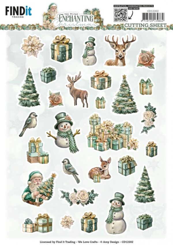 knipvel-3D-Amy Design - Enchanting Christmas - Small Elements-CD12202