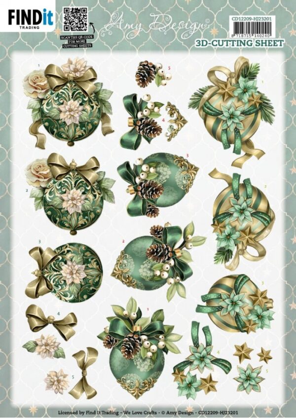 knipvel-3D-Amy Design - Enchanting Baubles - HJ23201-CD12209