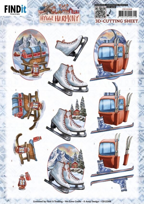 knipvel-Amy-Design -  Hygge Harmony - Winter Sports - CD12268