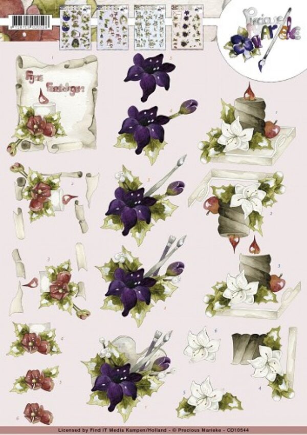 knipvel-3D- Precious Marieke - Decoratie -CD10544