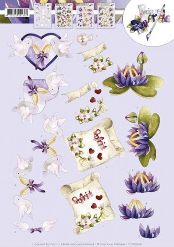 knipvel-3D- Precious Marieke -Wedding-CD10938