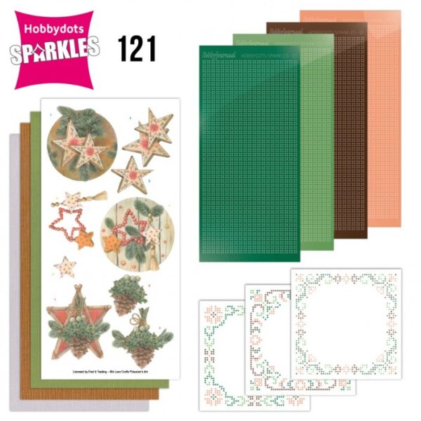 Hobbydots Sparkles Nr. 121 Wooden Christmas