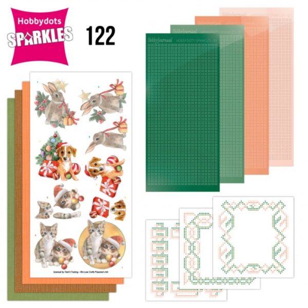 Hobbydots Sparkles Nr. 122 Christmas Pets