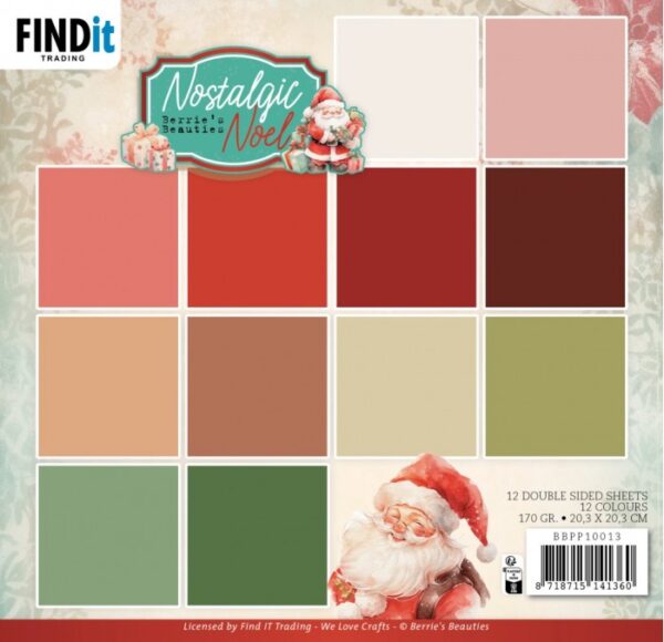 Berrie's Beauties Paperpack: Nostalgic Noel (12 vellen)