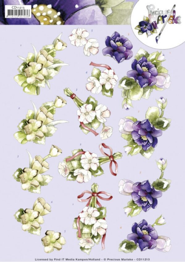 knipvel-3D- Precious Marieke - Anemone  - CD11213