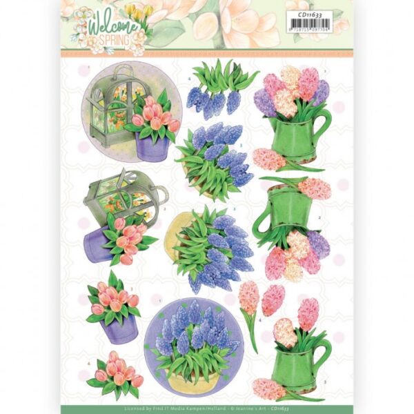 knipvel-3D-Jeanine’s Art -Hyacinth-CD11633 - HJ19201