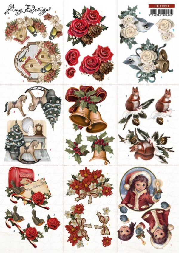 knipvel-3D-Amy Design - Christmas Mini 7-CD11890