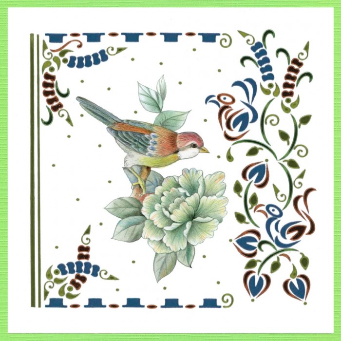 Dot and Do Nr. 245 Vintage birds - Afbeelding 3