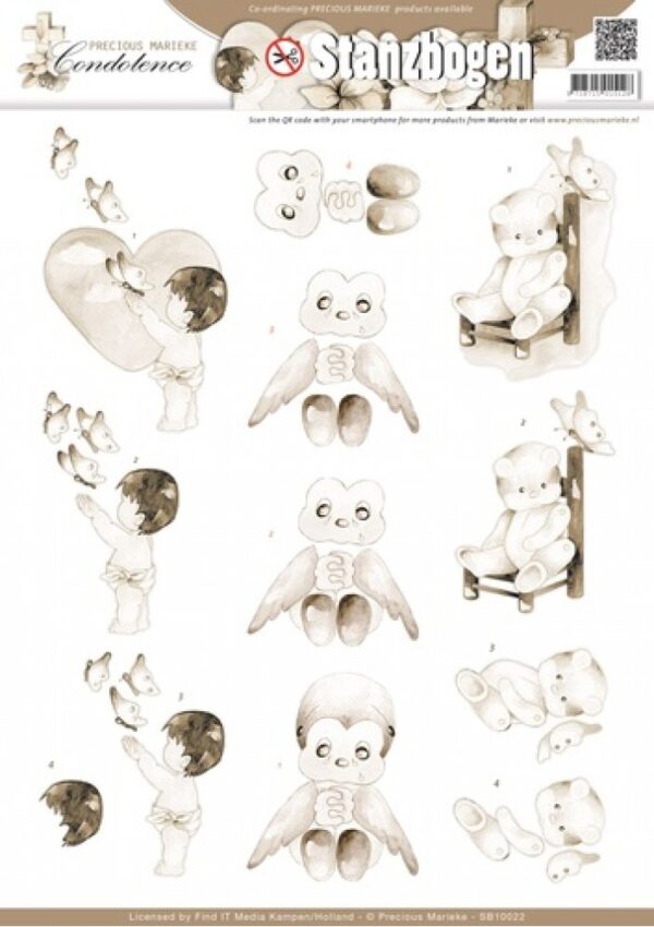 Push-out sheet-3D - Precious Marieke - Condolence - SB10022