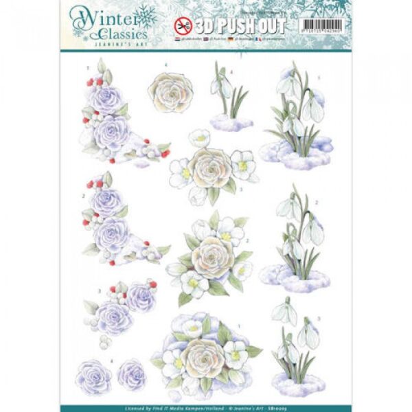 Push-out sheet - 3D - Jeanine’s Art - Winter Classics - SB10203