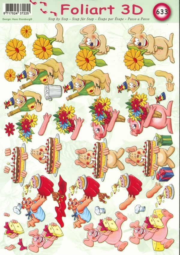 3D knipvel - Foliart - 633