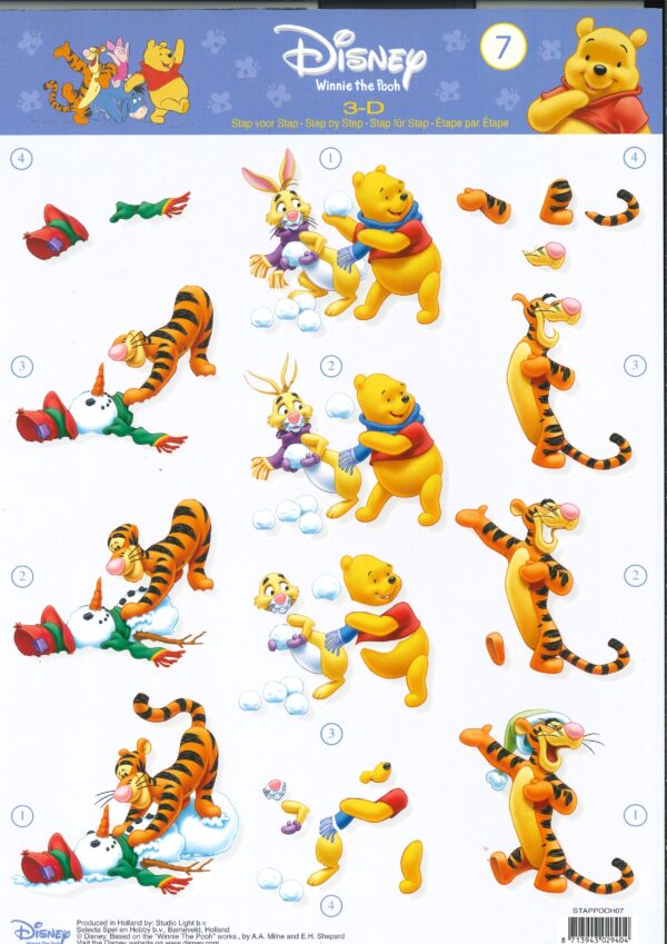 3D knipvel - Studio Light - STAP POOH 07