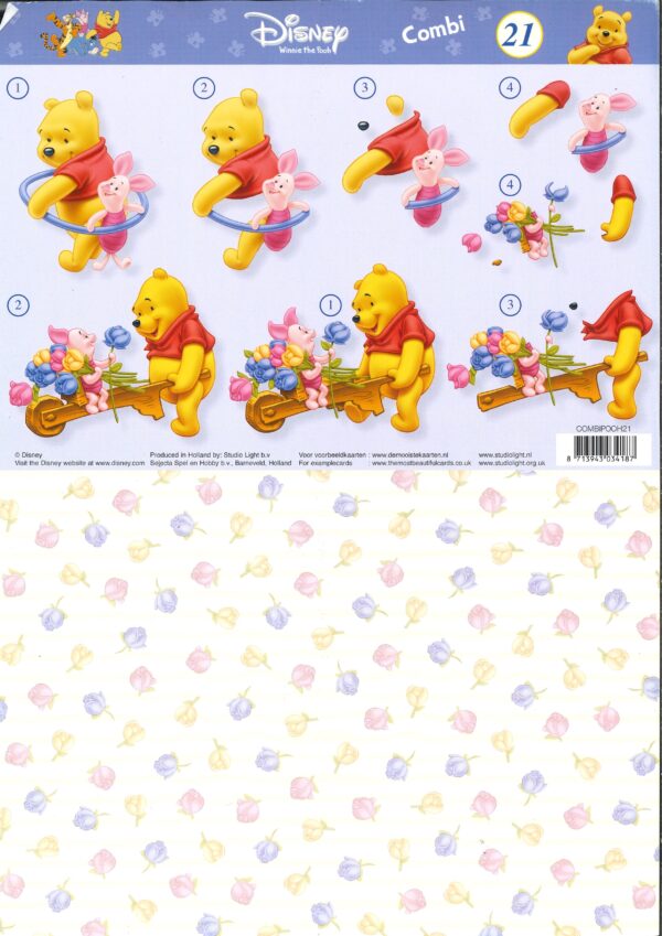 3D knipvel - Studio Light - COMBI POOH 21