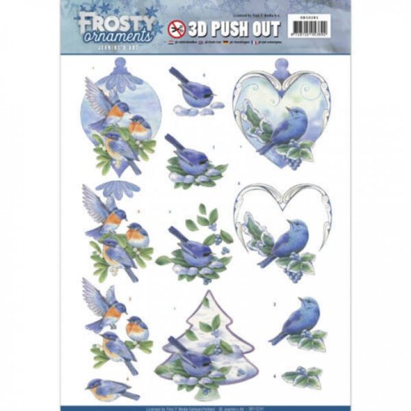 Push-out sheet - 3D - Jeanine’s Art - Frosty Ornaments - SB10281