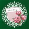 3D Velvet Cards Nr. 6 Graceful Flowers - Afbeelding 3