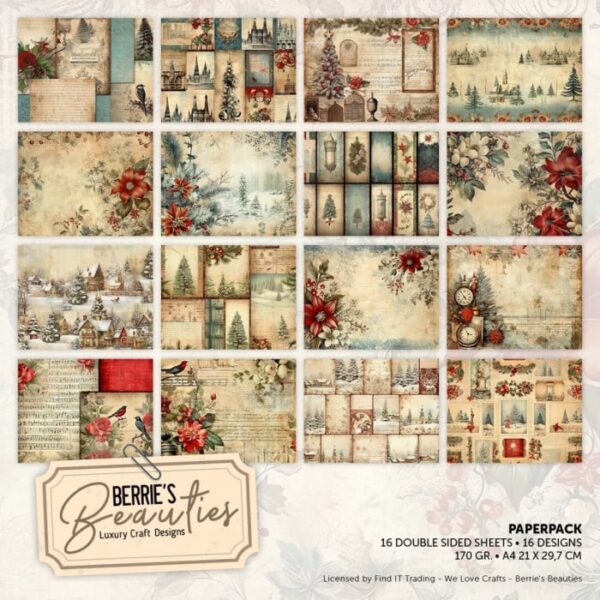 Berries beauties paperpack Christmas village