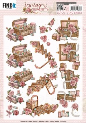 knipvel-3D-Amy Design - Sewing Serenity - Sewing Box - CD12310