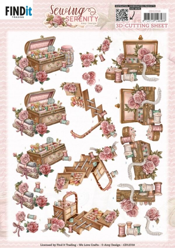 knipvel-3D-Amy Design - Sewing Serenity - Sewing Box - CD12310