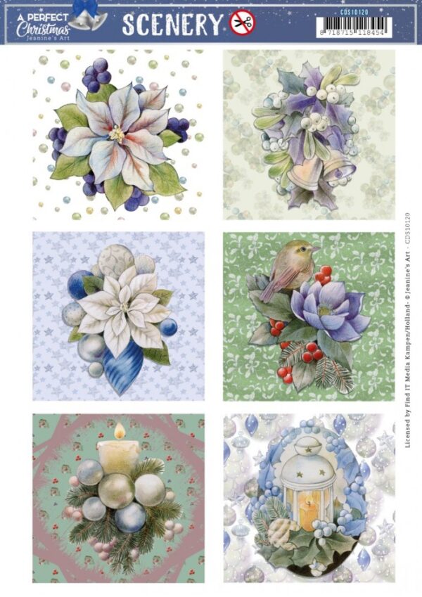 Push-out sheet - 3D - Jeanine’s Art - A perfect christmas - CDS10120