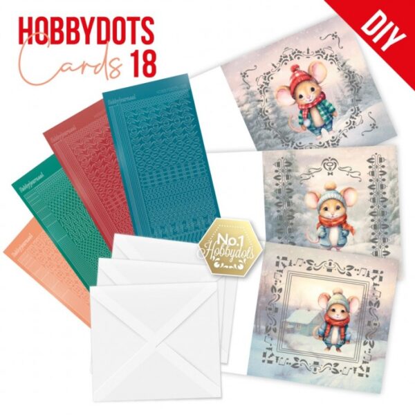 Hobbydots Cards Nr. 18 Winter Mouse