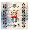 Hobbydots Cards Nr. 18 Winter Mouse - Afbeelding 2