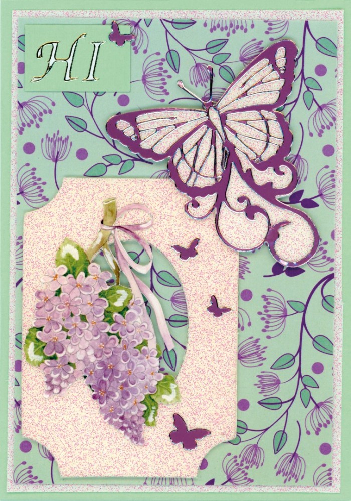 Push-out sheet-3D - Precious Marieke - Purple Blossom - SB10986 - Afbeelding 2