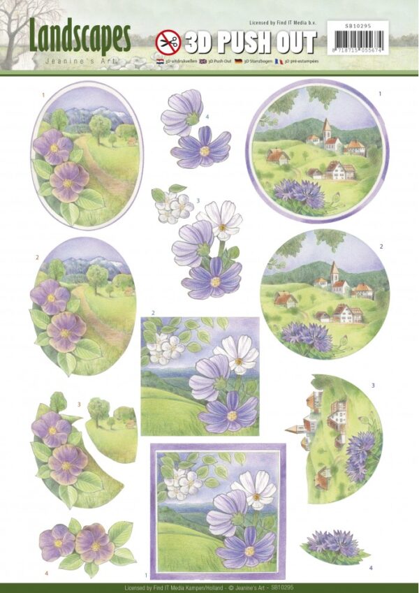 Push-out sheet - 3D - Jeanine’s Art - Landscapes - SB10295