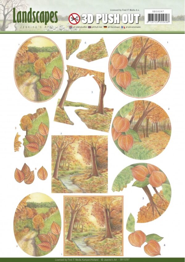 Push-out sheet - 3D - Jeanine’s Art - Landscapes - SB10297