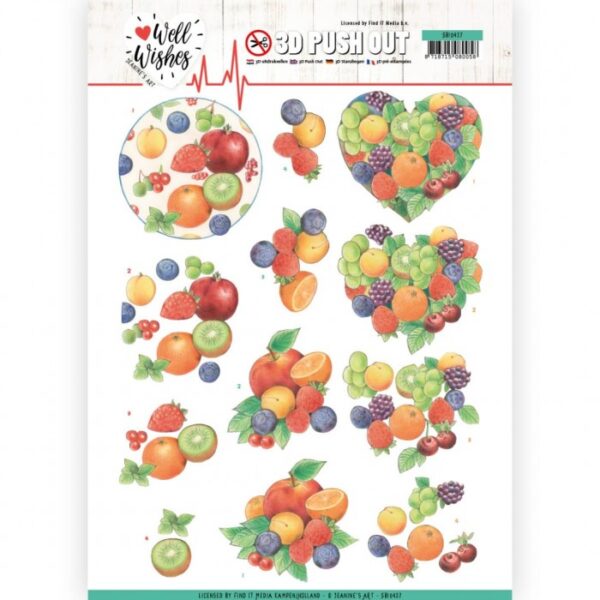Push-out sheet - 3D - Jeanine’s Art - Well Wishes - SB10427