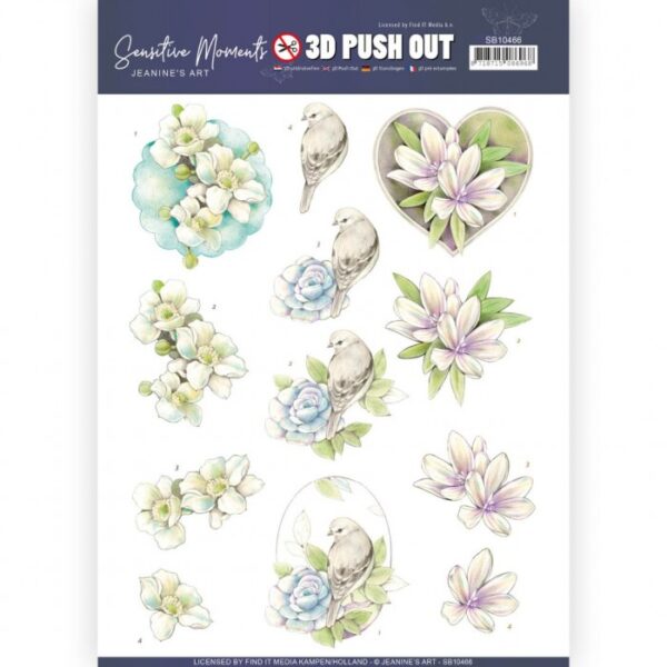 Push-out sheet - 3D - Jeanine’s Art - Sensitive Moments - SB10466