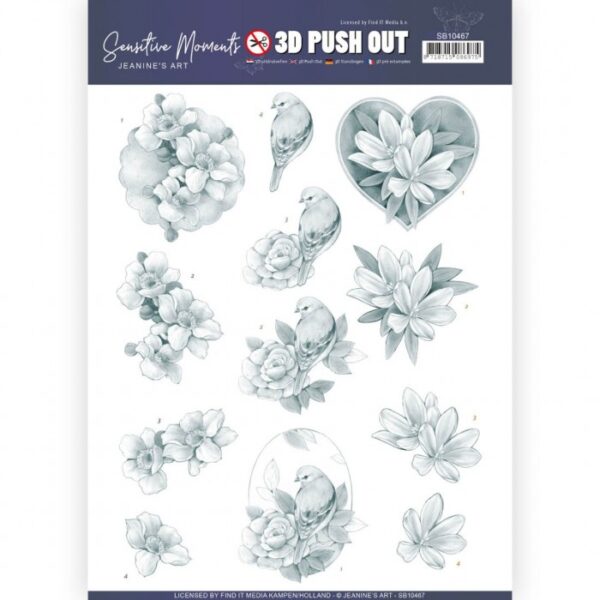 Push-out sheet - 3D - Jeanine’s Art - Sensitive Moments - SB10467