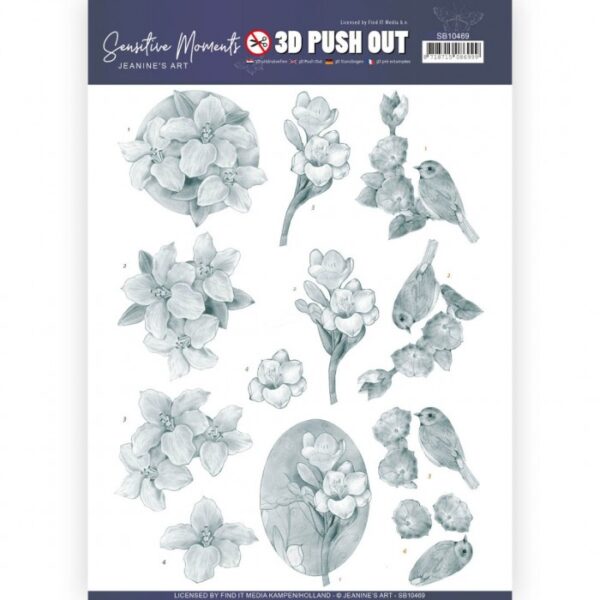 Push-out sheet - 3D - Jeanine’s Art - Sensitive Moments - SB10469