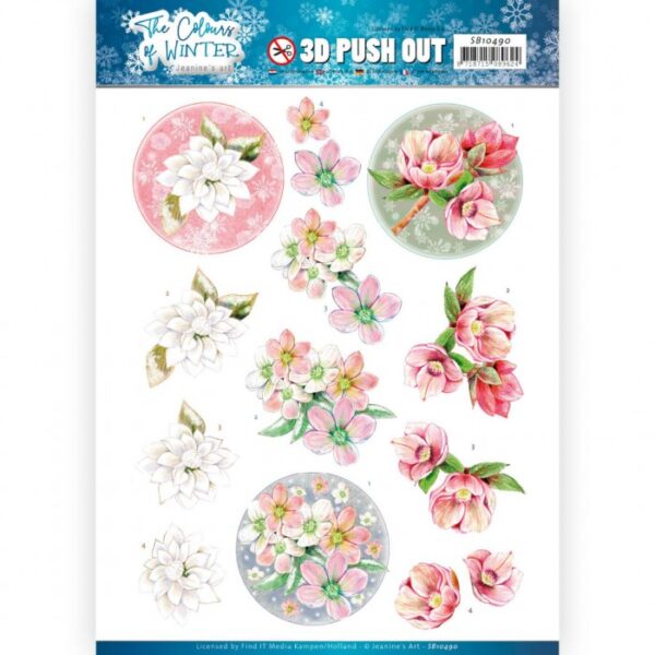 Push-out sheet - 3D - Jeanine’s Art - The Colours of Winter - SB10490
