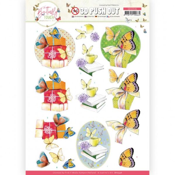 Push-out sheet - 3D - Jeanine’s Art - Butterfly Touch - SB10546