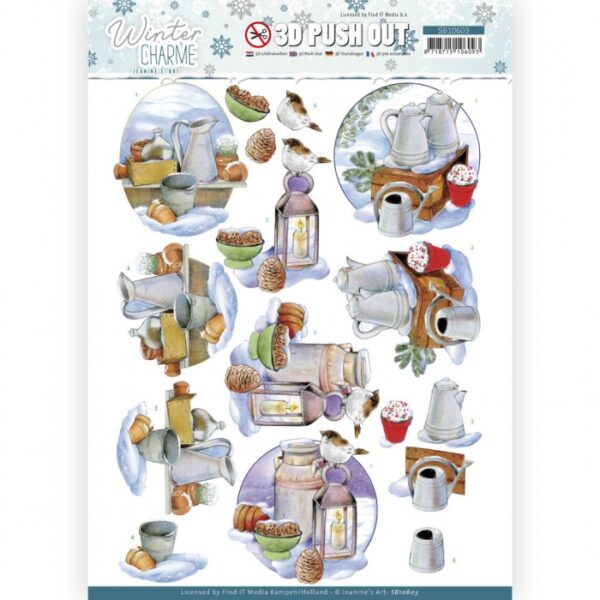 Push-out sheet - 3D - Jeanine’s Art - Winter Charme - SB10603