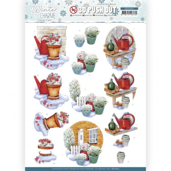 Push-out sheet - 3D - Jeanine’s Art - Winter Charme - SB10605
