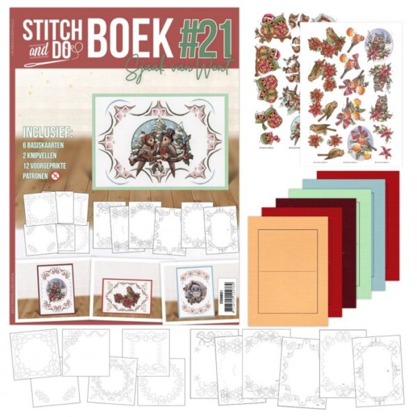 Stitch and Do Boek Nr. 21 Christmas Feathers