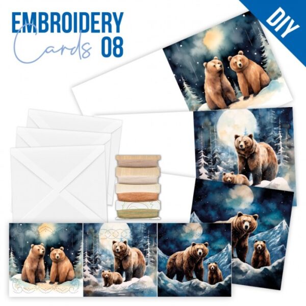 Embroidery Cards Nr. 08 Grizzly