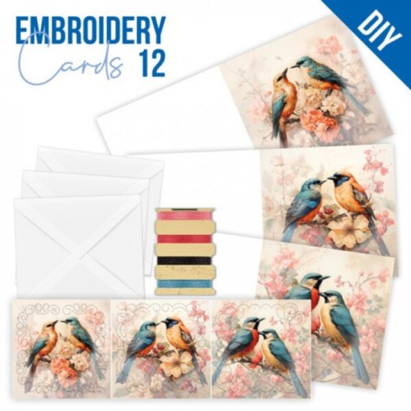 Embroidery Cards Nr. 12 Beautiful Birds