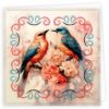 Embroidery Cards Nr. 12 Beautiful Birds - Afbeelding 3