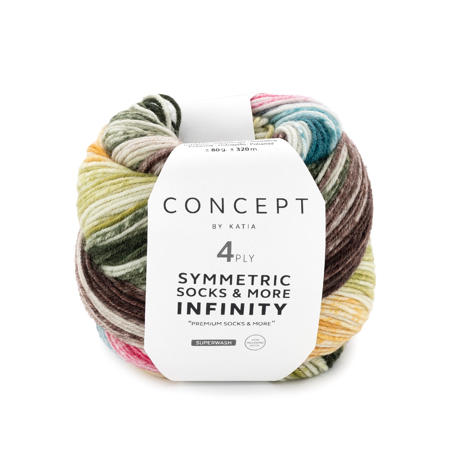 94 - Bruin-Groen-Geel-Aardbeirood-Turquoise