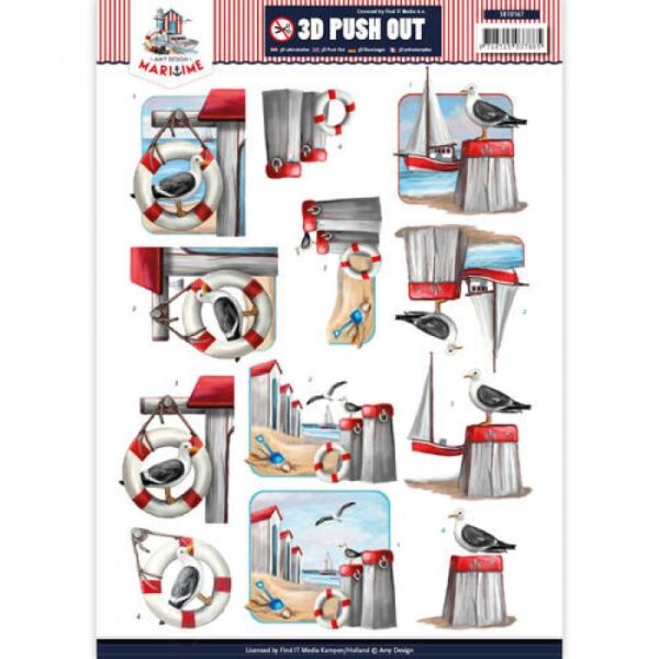 Push-out sheet - 3D - Amy Design - Maritime - SB10167