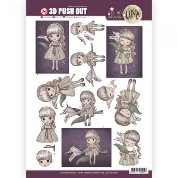 Push-out sheet - 3D - Yvonne Creations - Lilly Luna - SB10211