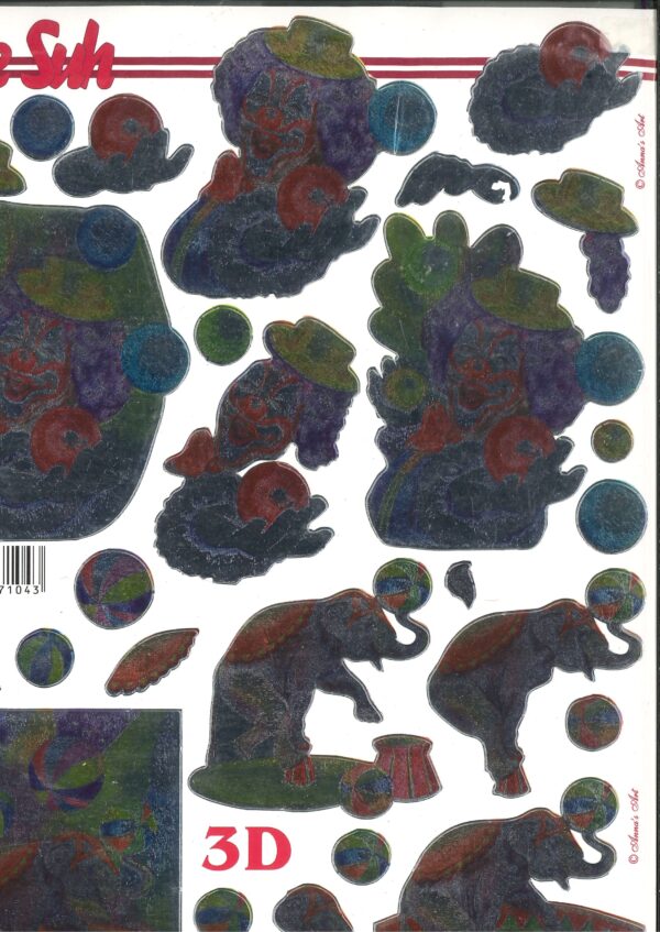 Push-out sheet-3D - Le Suh - Circus - 600.004