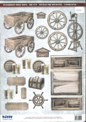 Push-out sheet - Reddy - Wood Sepia