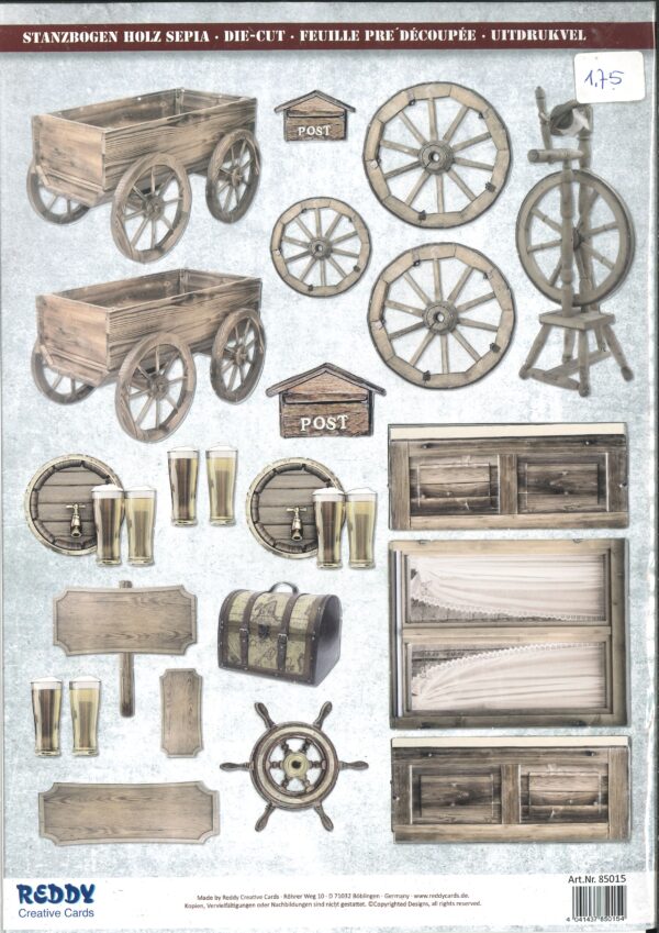 Push-out sheet - Reddy - Wood Sepia