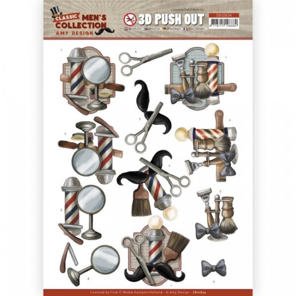 Push-out sheet - 3D - Amy Design - Classic Men's Collection - SB10634